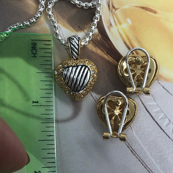 🌟 Silver Gold Heart Set - Picture 4 of 4